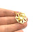 Gold Plated Brass Mountings ,  Blanks   (10mm blank) G5842