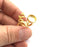 Adjustable Ring Blank, (12mm blank )  Gold Plated Brass G5848
