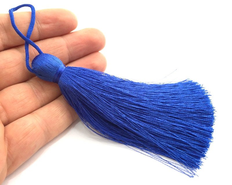 Royal Blue Tassel ,   Large Thick  113 mm - 4.4 inches   G10743