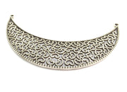 Antique Silver Large Pendants (120x33mm) Antique Silver Plated Metal  G5868