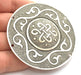 Antique Silver Large Pendants (70mm) Antique Silver Plated Metal  G5869