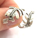 Adjustable Ring Blank, (3mm blank ) Antique Silver Plated Brass G8287