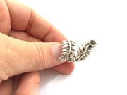 Adjustable Ring Blank, (5mm blank ) Antique Silver Plated Brass G5893