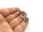 Adjustable Ring Blank, (3mm blank ) Antique Silver Plated Brass G5905