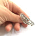 Adjustable Ring Blank, (4mm blank ) Antique Silver Plated Brass G5907