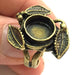 Adjustable Ring Blank, (10mm blank ) Antique Bronze Plated Brass G5605