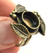 Adjustable Ring Blank, (10mm blank ) Antique Bronze Plated Brass G5605