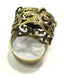 Antique Bronze Ring Base Adjustable Ring Blank, (20mm blank ) Antique Bronze Plated Brass G5608