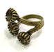 Adjustable Ring Blank, (8mm blank ) Antique Bronze Plated Brass G5615