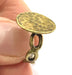 Adjustable Ring Blank, (15mm blank ) Antique Bronze Plated Brass G5630