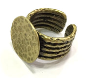 Adjustable Ring Blank, (20mm blank ) Antique Bronze Plated Brass G5638