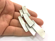 Antique Silver Pendants (94x30mm) Antique Silver Plated Metal  G5644