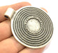 Antique Silver Plated Blank 62x52mm, Mountings  (18mm Blank)  G5660