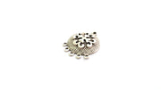 2 Antique Silver Plated Charms  (22mm)  G9491