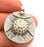 2 Silver Charms Antique Silver Plated Charms (28mm)  G5927
