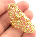 Adjustable Ring Blank, (3mm blank )  Gold Plated Brass G5934