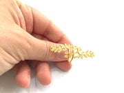 Adjustable Ring Blank, (1mm blank )  Gold Plated Brass G5938