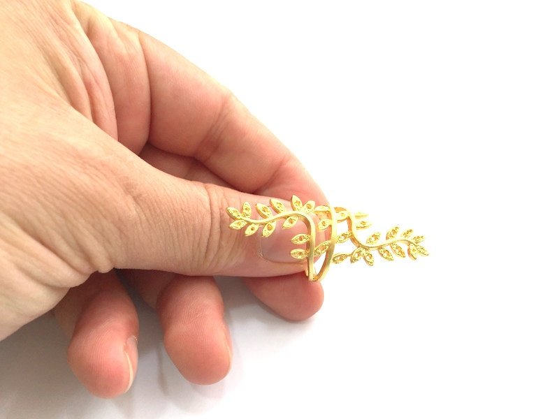 Adjustable Ring Blank, (1mm blank )  Gold Plated Brass G5938