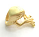 Adjustable Ring Blank, (3mm blank )  Gold Plated Brass G5941