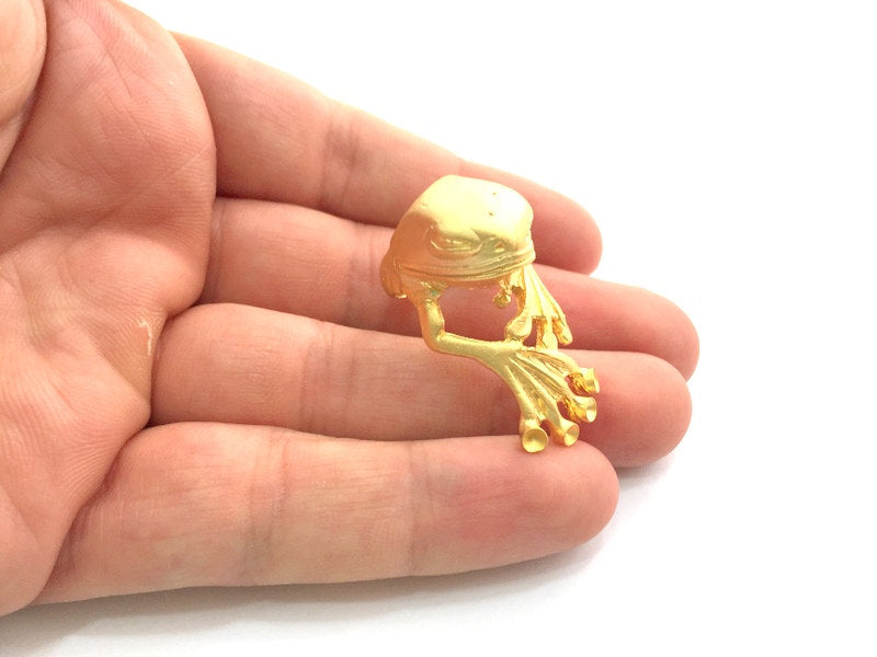 Adjustable Ring Blank, (3mm blank )  Gold Plated Brass G5941