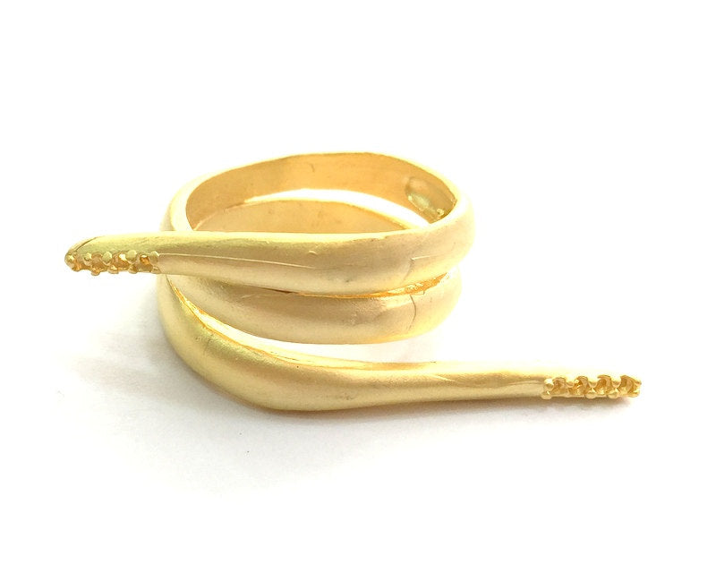 Adjustable Ring Blank, (1mm blank )  Gold Plated Brass G5947