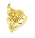 Gold Ring Base Blank Adjustable Ring Blank, (2mm blank )  Gold Plated Brass G5949