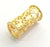 Large Flower Tube Findings Gold Plated  Brass 35x16 mm  G5953