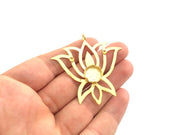 Gold Plated Brass Pendant Setting Mountings Blanks   (12mm and  2mm blank) G5960