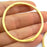 2 Gold Plated Large Circle Ring Round (54 mm)    G9783