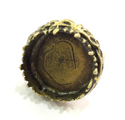 Adjustable Ring Blank, (20mm blank ) Antique Bronze Plated Brass G5689
