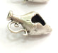 Antique Silver Plated Brass Amphora Pendant 25x16mm   G13944
