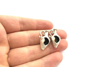 Antique Silver Plated Brass Amphora Pendant 25x16mm   G13944