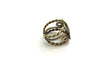 Adjustable Ring Blank, (20mm blank ) Antique Bronze Plated Brass G5716