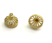 4 Raw Brass Charms 14x12 mm G5731