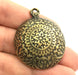 Antique Bronze  Metal Pendant (44x35 mm.)    G9785