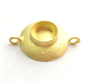 Gold Plated Brass Blanks ,   Mountings   (10mm blank) G5742