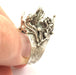 Adjustable Ring Blank, (16mm blank ) Antique Silver Plated Brass G5752