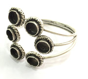 Adjustable Bracelet Blank Findings ( 12mm Blank ), Antique Silver Plated Brass G5776