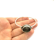 Adjustable Bracelet Blank Findings (20mm  Blank) , Antique Silver Plated Brass G9199