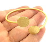 Adjustable Bracelet Blank Findings (16mm  Blank) , Gold  Plated Brass G9545
