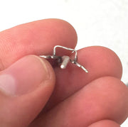 2 Dragonfly Charms Antique Silver Plated Brass G44