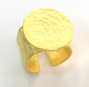 Adjustable Ring Blank, (20mm blank ) Gold Plated Brass G3856