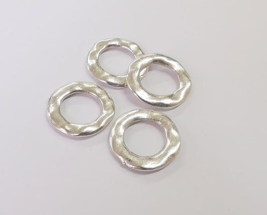 5 Circle findings Antique silver plated findings (21mm) G24434