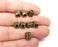 5 Ethnic Cube Beads Antique Bronze Plated (8mm) G29358