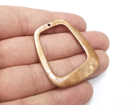 Antique Copper Charms, Antique Copper Plated (43x36mm) G29360