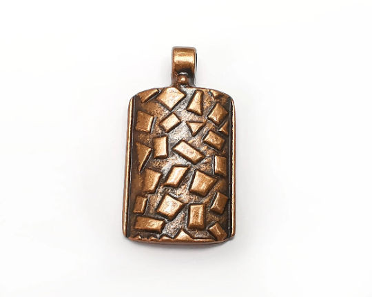 Ethnic Charms Pendant , Antique Copper Plated Charms (37x20mm) G29819