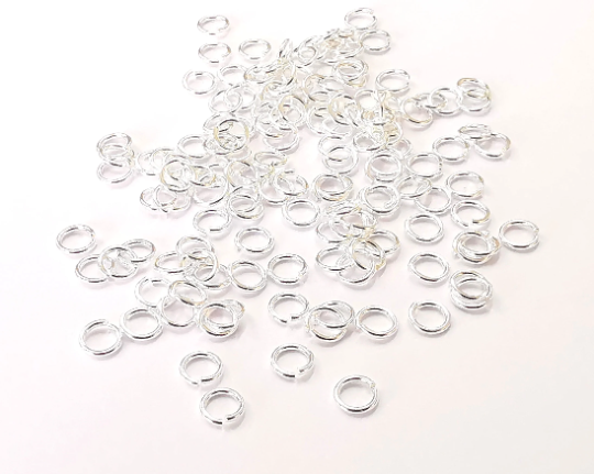 20 Sterling Silver Jumpring (4,5mm, 20 Gauge) Strong Jumpring 925 Silver Findings G30074