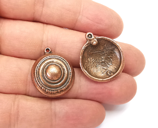 Ethnic Charms Antique Copper Plated Charms (26x21mm) G28077