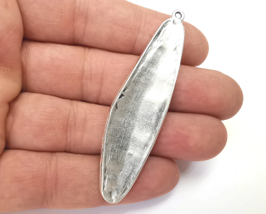 Ethnic Dangle Charms, Antique Silver Plated (69x18mm) G28097
