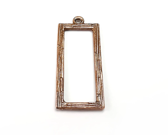 Rectangle Charms Antique Copper Plated Charms (33x14mm) G29516